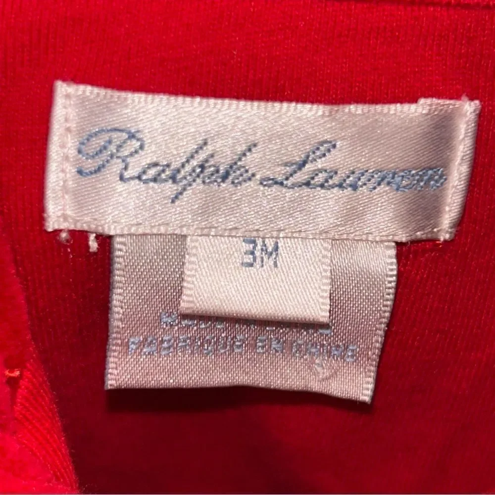 Ralph Lauren Velour One Piece Footed Sleep Wear